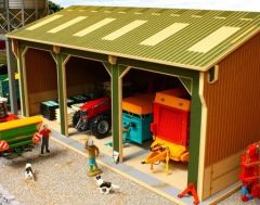 BBB150 - Batiment de type hangar 3 travées dimensions 56x40x26cm accesoires et matériels vendus séparément