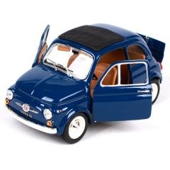 BUR22098BL - Voiture de 1965 bleue – FIAT 500 F