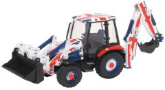 BRI42811 - Tractopelle JCB 3CX Union Jack Decal 75 éme anniversaire