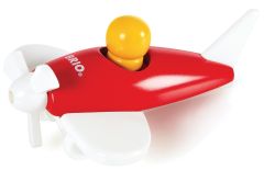 BRIO30205R - Planeur en bois de couleur rouge