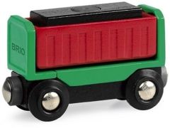 BRIO33546 - Wagon avec chargement de couleur rouge et vert