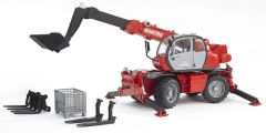 BRU2129 - Engin télèscopique MANITOU MRT 2150 avec accessoires jouet BRUDER