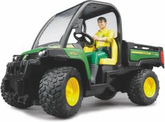 BRU2490 - Quad JOHN DEERE Gator benne basculante avec conducteur jouet BRUDER