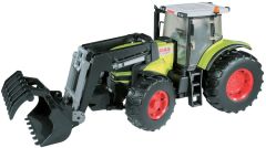 BRU3011 - Tracteur CLAAS Atles 935 RZ équipé du chargeur avec godet à griffes jouet BRUDER