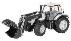 BRU3085 - Tracteur LAMBORGHINI R8.270 équipé du chargeur avec godet à griffes jouet BRUDER