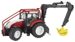 BRU3092 - Tracteur STEYR CVT 6230 avec équipement forestier de débardage jouet BRUDER