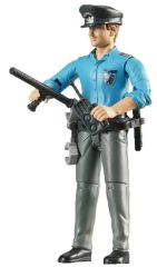 BRU60050 - Personnage articulé policier avec accessoires jouet BRUDER