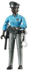 BRU60431 - Personnage articulé policière noire avec accessoires jouet BRUDER