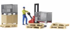 BRU62200 - Set de logistique bworld avec un personnage