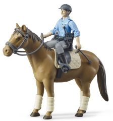 BRU62507 - Cheval avec Policier