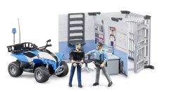 BRU62730 - Set de police comprenant: un quad, des figurines et accessoires