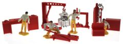 BT3043 - Accesoires d'atelier avec les 4 mécaniciens à l'échelle 1/32
