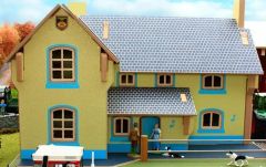 BT8910 - Bâtiment de type maison d'habitation avec compartiments dimensions 44x39x26cm