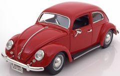 BUR12029 - Voiture berline VOLKSWAGEN Beetle de 1955 couleur rouge