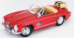 BUR12049 - Voiture cabriolet MERCEDES 300 SL Touring couleur rouge