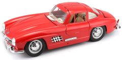 BUR22023 - Voiture sportive MERCEDES 300 SL de 1954 couleur rouge