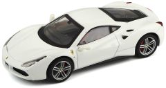 BUR36904 - Voiture sportive FERRARI 488 GTB de couleur blanche