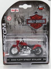 MST6125 - Moto de 2000 rouge - HARLEY DAVIDSON  FLSTF Street Stalker