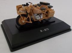 CAR245D - Moto side-car des troupes de l'Afrika Korps BMW B-R75 de couleur sable