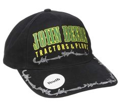 CASJSH373KY - Casquette de couleur Noire Tractors & Plows - JOHN DEERE