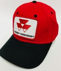 CASMFRB - Casquette de couleurs rouge et noire MASSEY FERGUSON