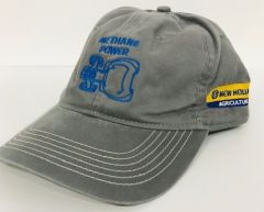 CASNH8500 - Casquette de couleurs grise et Bleue METHANE POWER - NEW HOLLAND