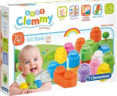 CLE14707 - Jouet à partir de 6 mois - 24 Cubes souple