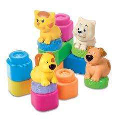CLE14773 - 14 Cubes Souples - Animaux