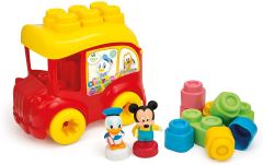 CLE14792 - Jouet de constructions - Le Bus de Mickey avec cubes souples