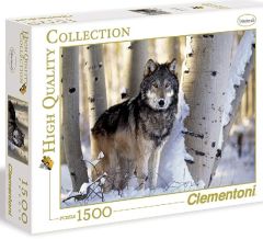 CLE31955 - Puzzle d'animal - Loup en hiver Contient:1500 Pièces 84.3x59.2cm