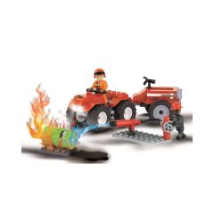 COB1472 - Jouet quad de pompier deux personnages de 90 pièces