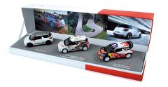 NOREV155354 - Set de voitures de courses en coffret CITROEN Racing 2012 DS3 Racing, DS3 R3, DS3 WRC