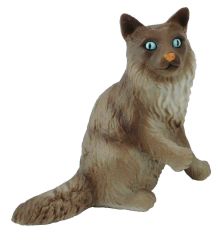 COLL88321 - Figurine de l'univers des animaux de la ferme - Chat Birman assis