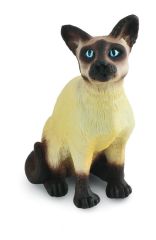 COLL88331 - Figurine de l'univers des animaux de la ferme - Chat Assis de race Siamois