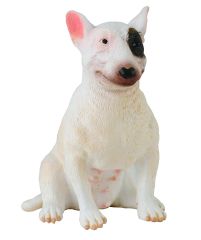 COLL88385 - Figurine de l'univers des animaux de la ferme - Chien de race Bull Terrier