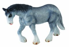 COLL88389 - Figurine de l'univers du Cheval - Jument Clydesdale Grise