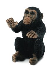 COLL88494 - Figurine de l'univers des animaux sauvages - Bébé Chimpanzée câlinant