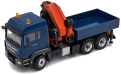 CON77188 - Camion MAN TGS Euro 6 avec plateau équipé d'une grue PALFINGER PK 53002