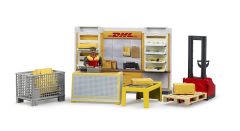 Boutique de dépôt DHL avec tire palette et colis