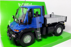WEL22098W - Camion benne de couleur bleu - MERCEDES UNIMOG U400