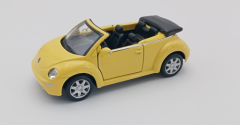 WEL2035YE - voiture jaune VOLKSWAGEN NEW BEETLE Cabriolet modèle friction vendu sans boite