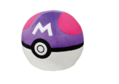 T18852D-05 - Pokémon MASTER BALL en peluche rose et violet