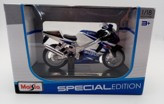MST39300 - Moto de couleur bleue et blanche SUZUKI GSX R 750