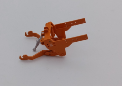 PMAR-01-SCJD-OR - Relevage avant de couleur orange Laforge HDS JOHN DEERE série 55 SCHUCO