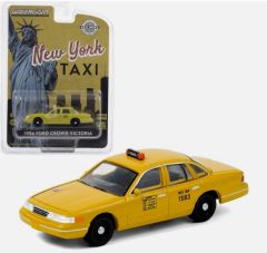 GREEN30206VERT - Voiture sous blister - FORD Crown Victoria TAXI NEW YORK jantes vertes