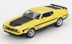 MGT01139-L - Voiture de 1971 de couleur jaune - FORD Mustang Mach 1 Grabber