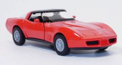 WELCH49720W - Voiture coupé de 1982 couleur rouge - CHEVROLET Corvette