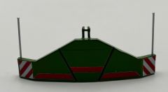 CW0197 - Accessoire pour tracteur de couleur vert et rouge – Masse