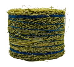CW0270 - Balle de foin avec lien bleu - ronde -  4,8 x 3,6 cm