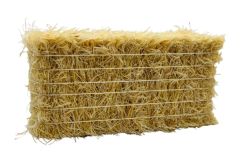 CW0279 - Balle de paille avec lien blanc - carrée - 7,8 x 3,7 x 2,2 cm